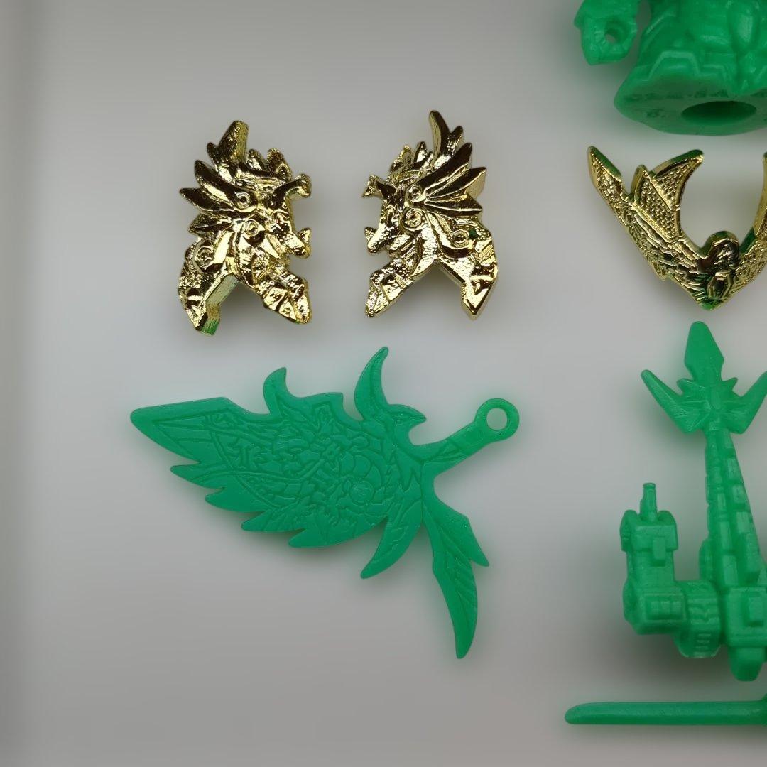 輝神大将軍 獅龍凰 ガン消し 金メッキ