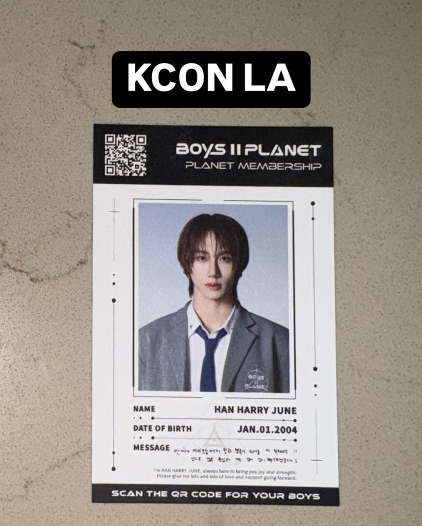 ハン ヘリジュン BOYSIIPLANET ボイプラ2 KCON LA トレカ