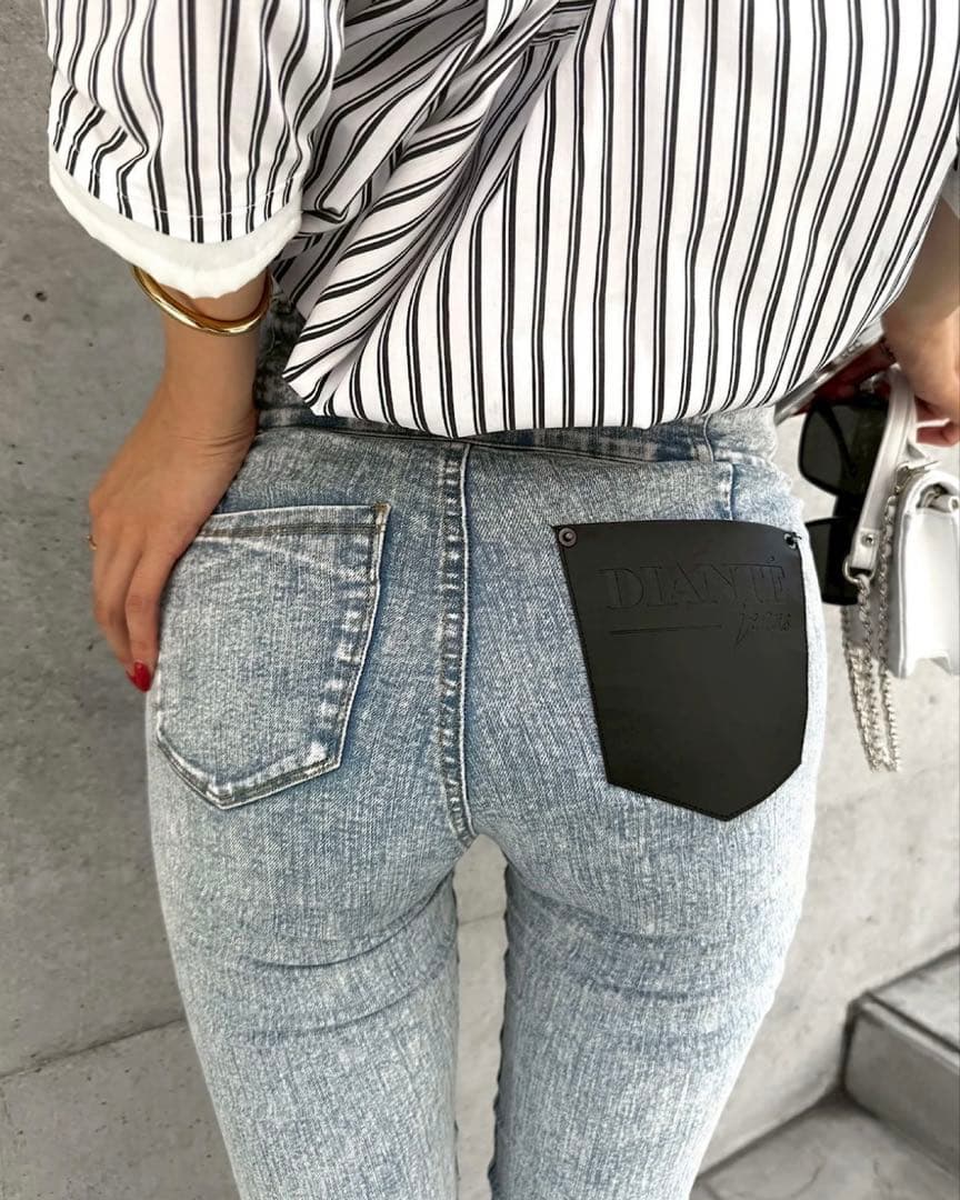 ★ひー✩ DIANTE スキニーデニム ライトブルー★