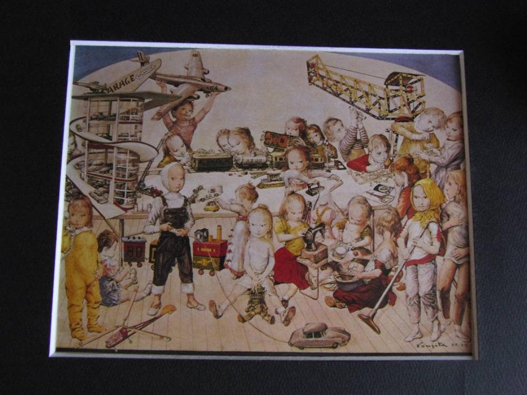 藤田嗣治、「Age Mecanique」、希少画集の額装画、人気作品 - メルカリ