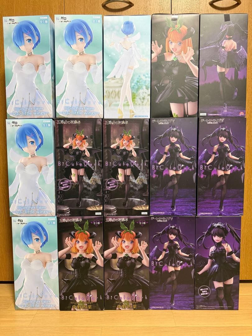 美少女系プライズフィギュア レム 時崎狂三 四葉 15体まとめ売り