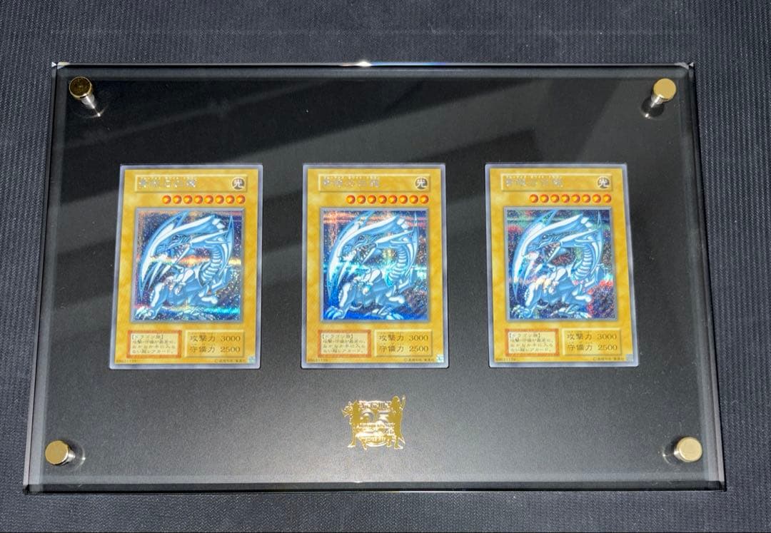 新品未開封】海馬セット 青眼の白龍 シークレット 3枚 25th