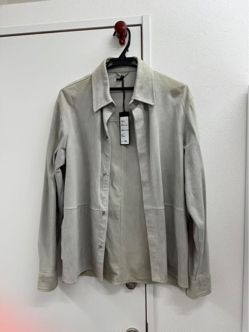 カビちゃんさま専用 エンメティ EMMETI レザージャケット 46 グレー エンメティ / EMMETI / ユリ / JURI / シングル ライダース ジャケット