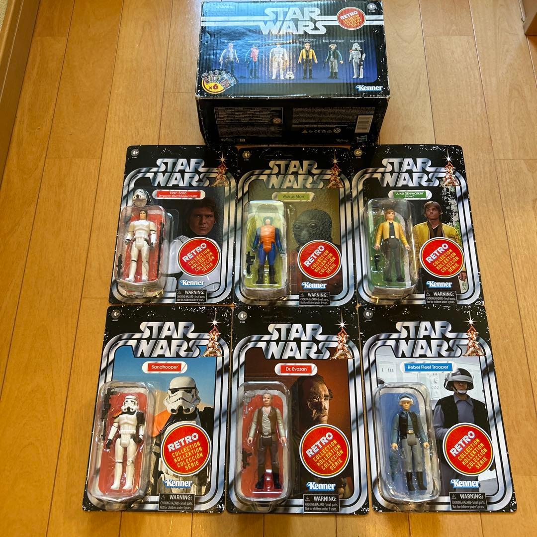 スターウォーズ レトロフィギュア 6体セット　ハンソロストームトルーパー