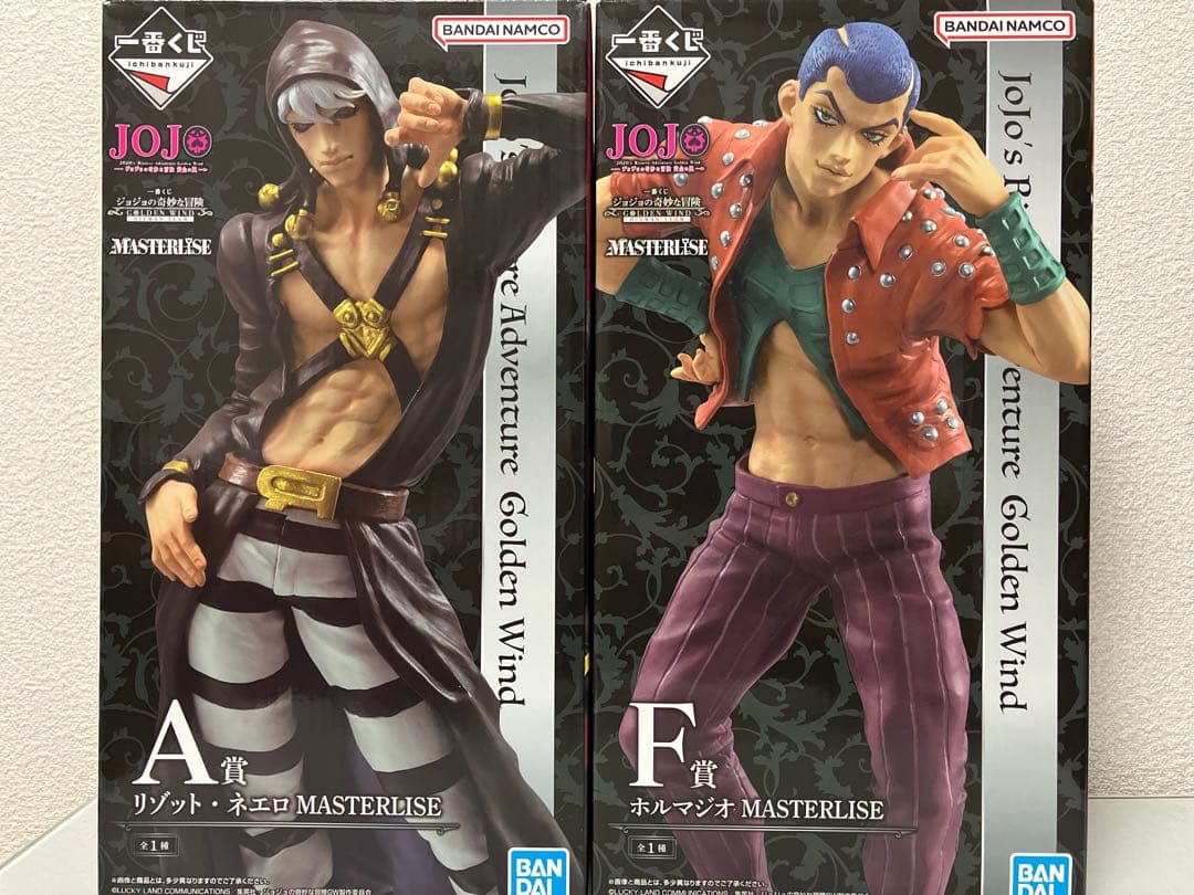 新品　ジョジョ　一番くじ　A賞リゾット・ネエロ　Ｆ賞ホルマジオ　フィギュア