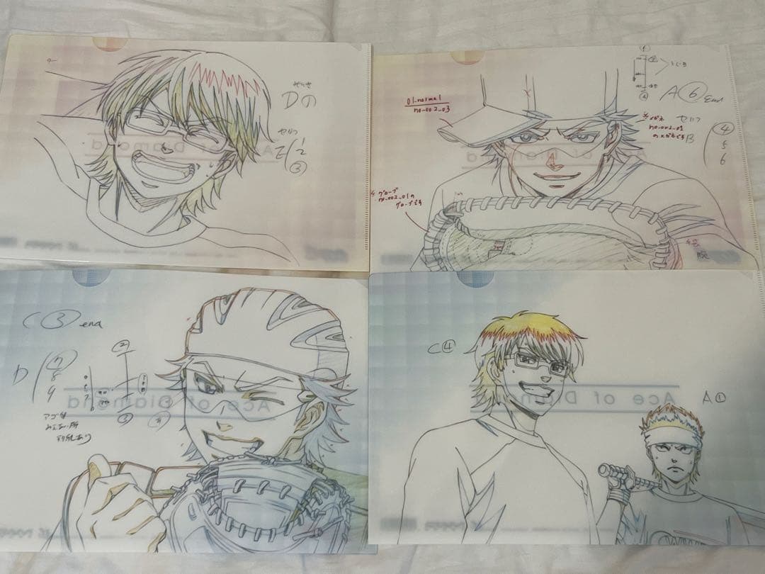 ダイヤのA 御幸原画クリアファイルセット