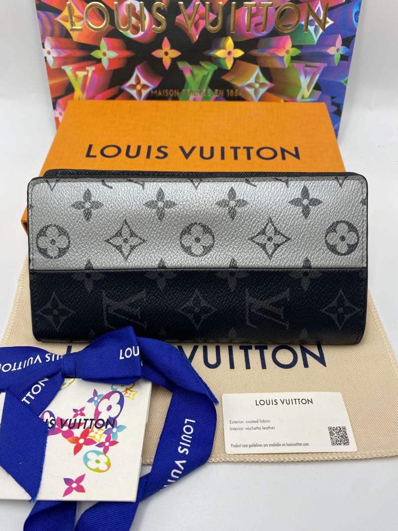 希少 レア 珍しい ルイヴィトン ブラザ スプリット エクリプス 長財布 黒