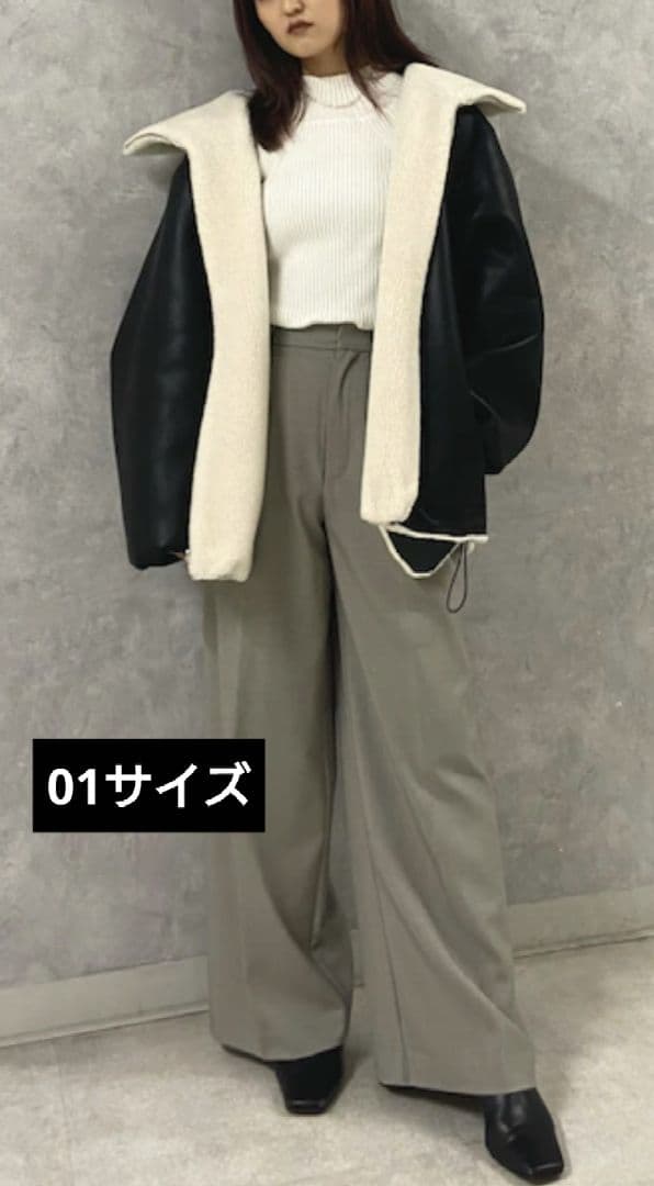 ☘️ELENDEEK☘️2WAYボアフォーレザーコート