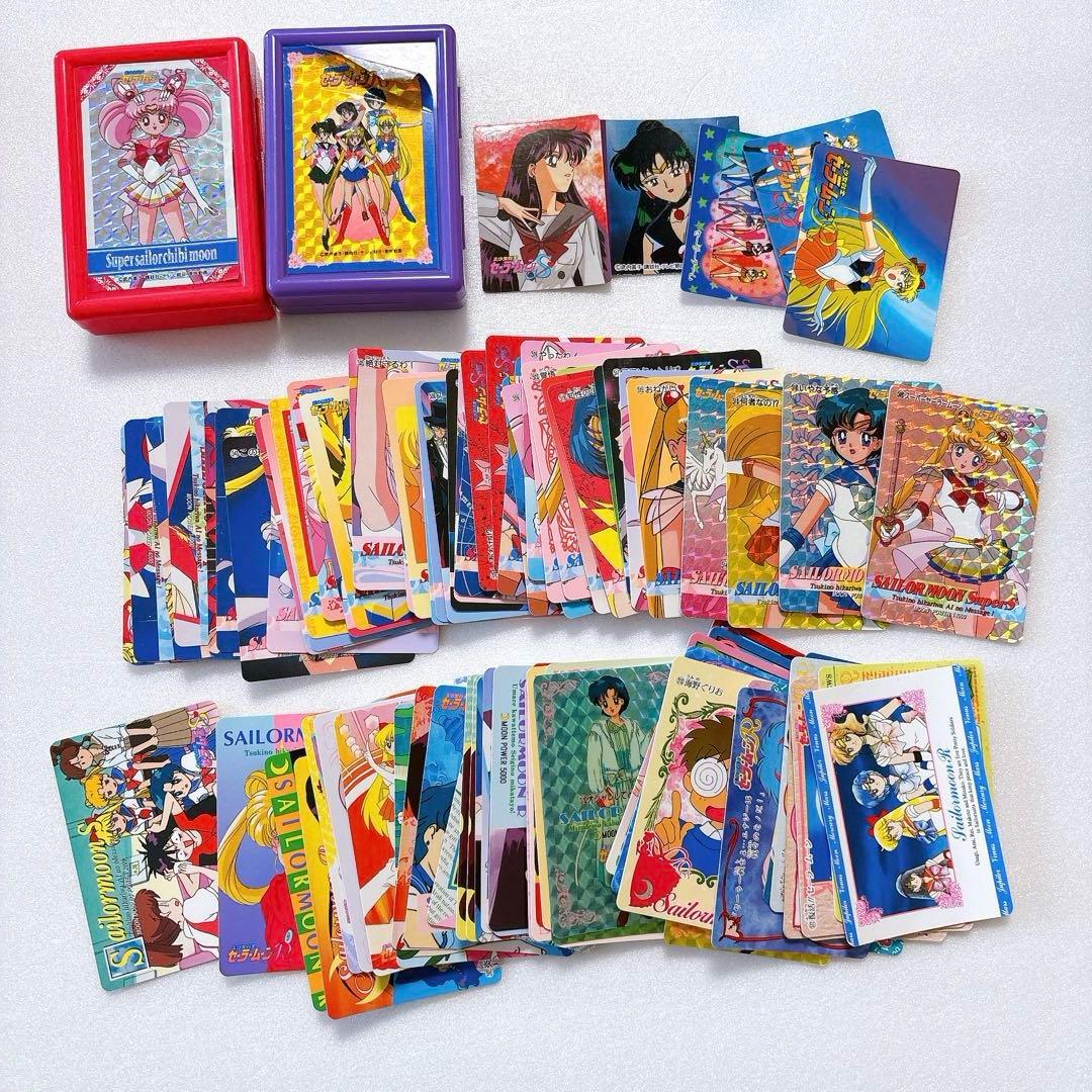 80枚以上　セーラームーン アマダ　バンプレスト　カードなど　当時物？　ケース付