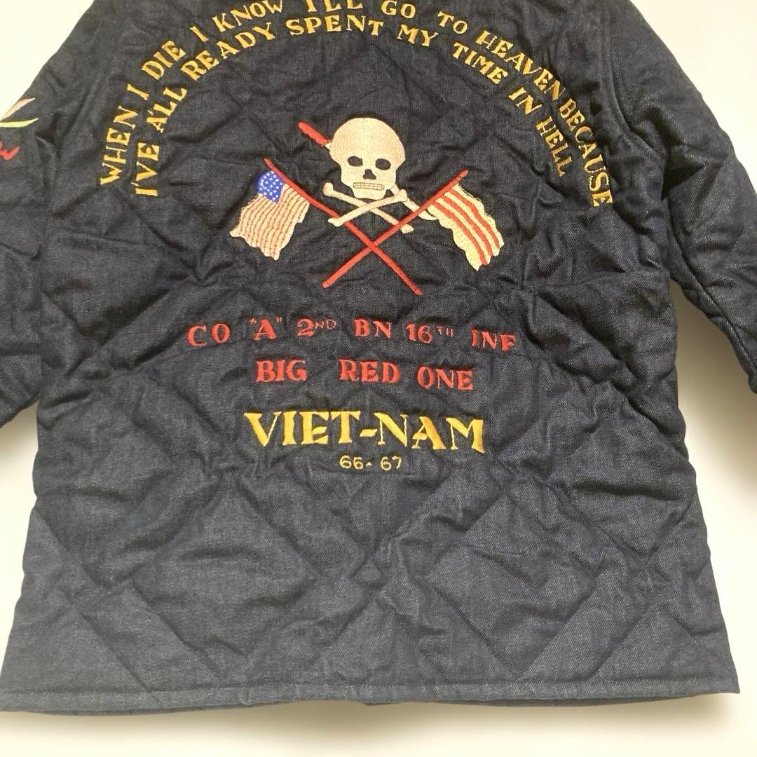 希少 廃盤 JELADO ベトジャン 刺繍 Mサイズ キルティング デニム