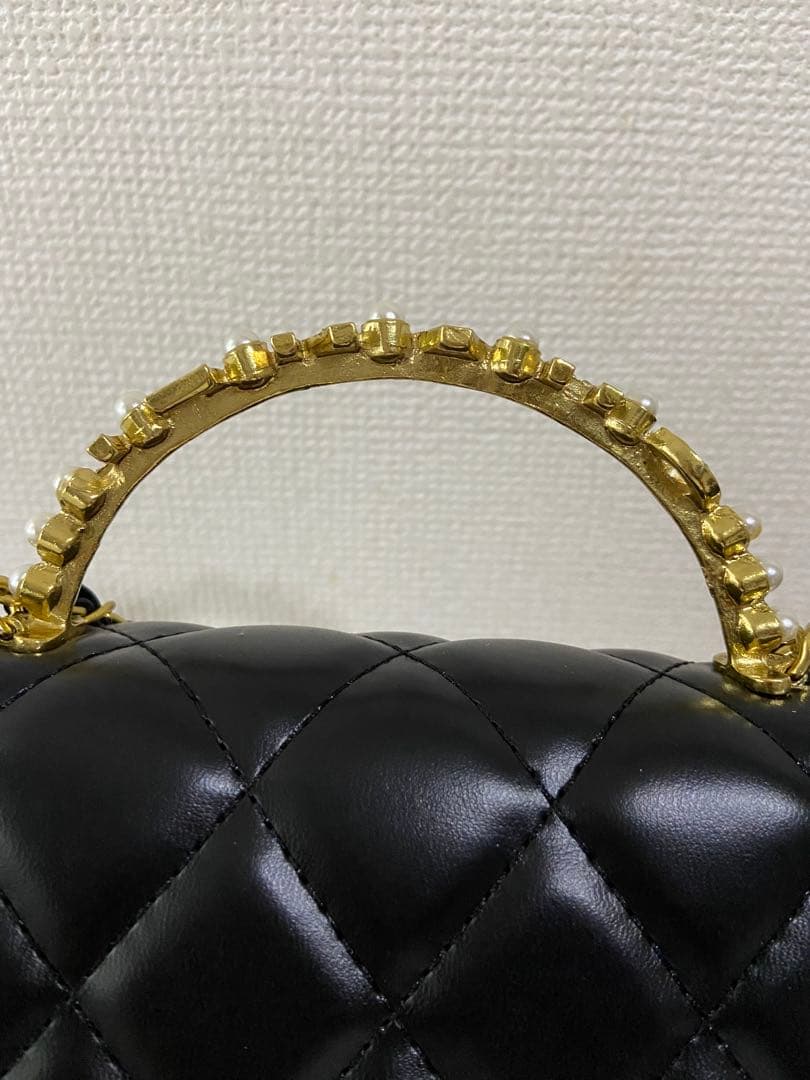CHANEL ブラックキルティングバッグノベルティ - メルカリ