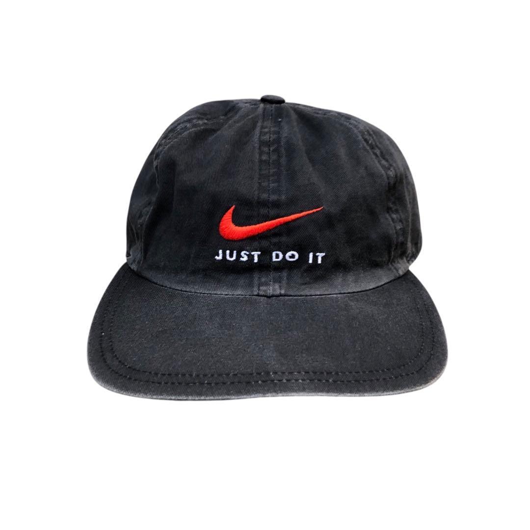 【90’s】NIKE ナイキ　オールドキャップ　刺繍ロゴ　vintage 銀タグ