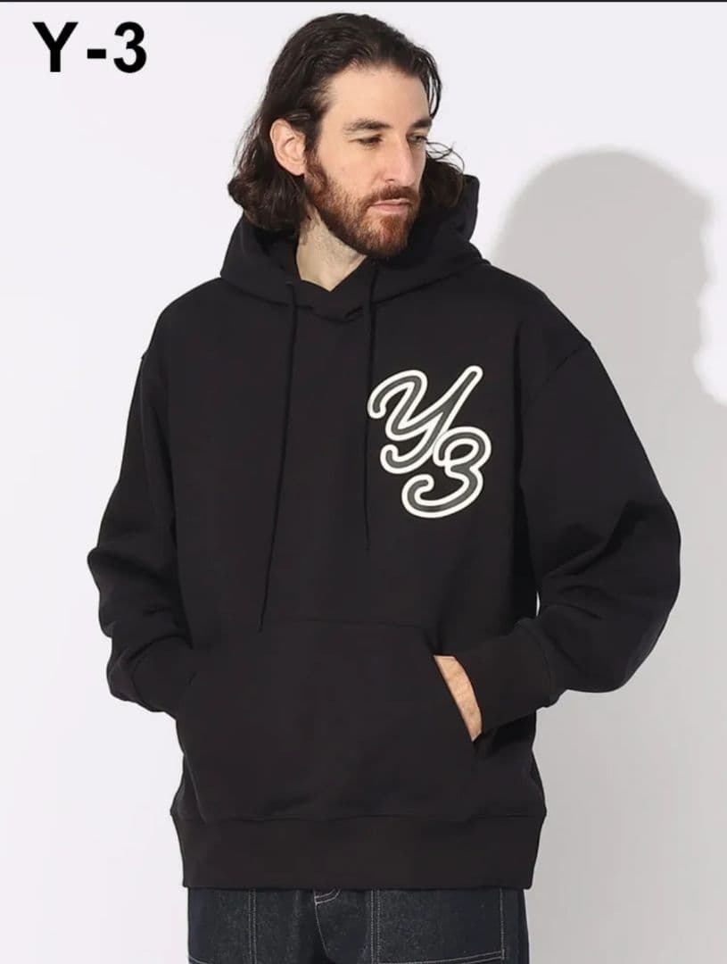 Y-3 ヨウジヤマモト フード付きパーカー - メルカリ