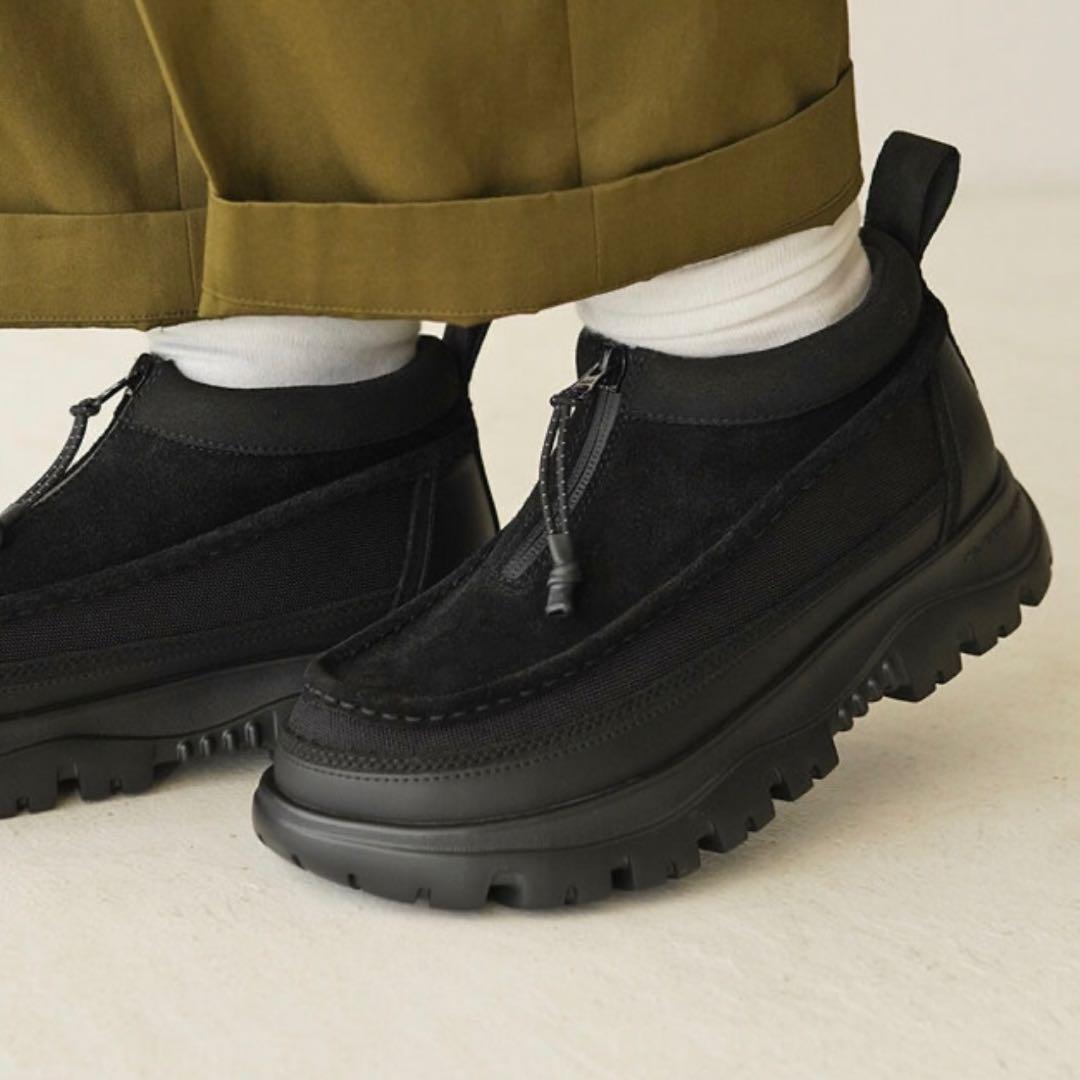 【美品】SHAKA ジップ モカシン ブーティー ブーツ ブラック 25cm