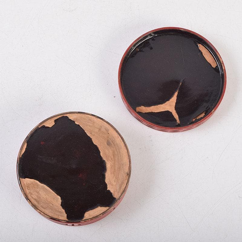 茶道具 漆塗 堆朱香合 仕覆付 C 8668 - メルカリ