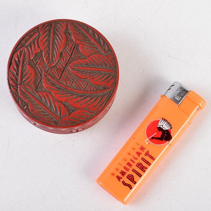 茶道具 漆塗 堆朱香合 仕覆付 C 8668 - メルカリ