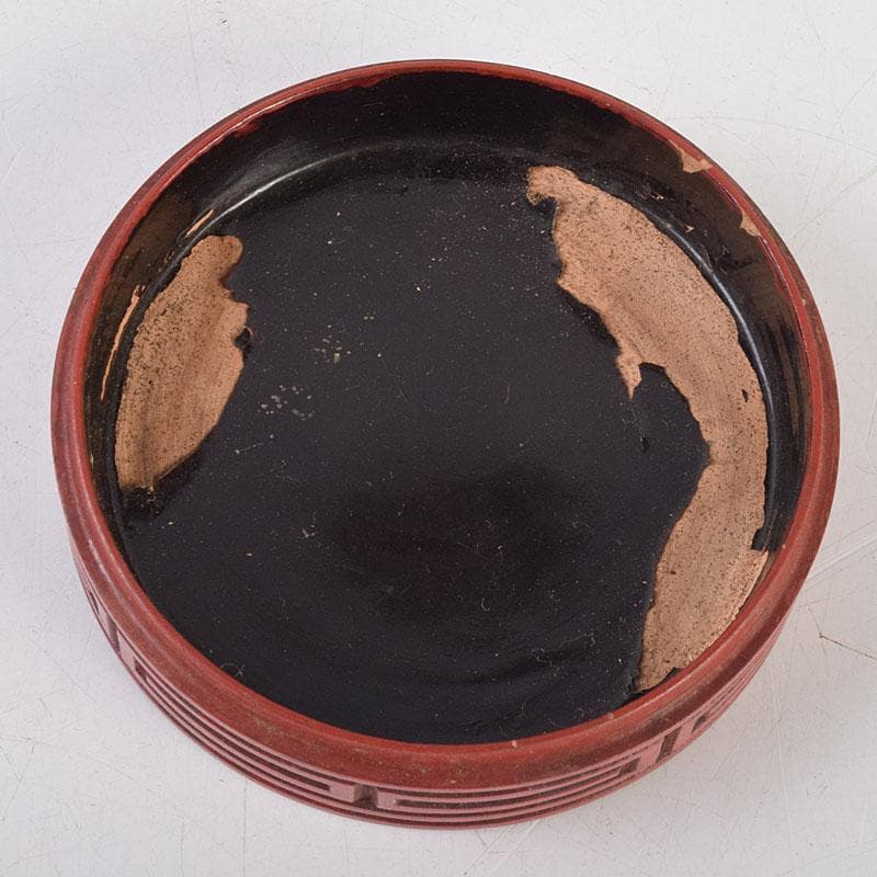 茶道具 漆塗 堆朱香合 仕覆付 C 8668 - メルカリ