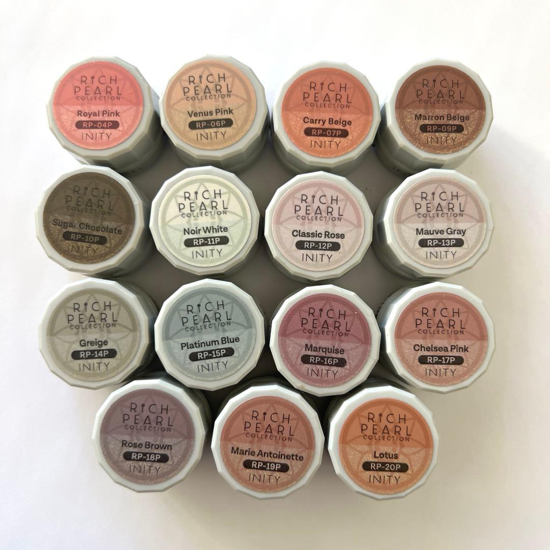 INITY RICH PEARL カラージェル15色セット【新品未開封】