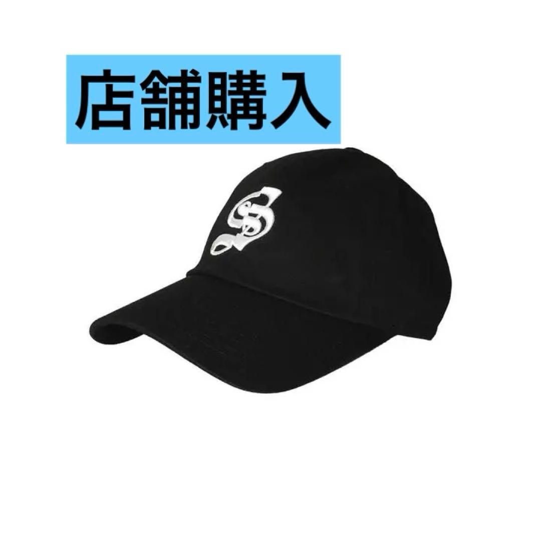 帽子 THEREDTHREAD S logo cap scarlet Black