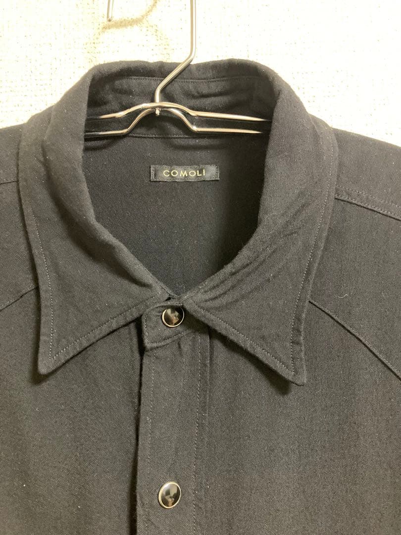 COMOLIコモリ25SS レーヨンウエスタンシャツ　サイズ1