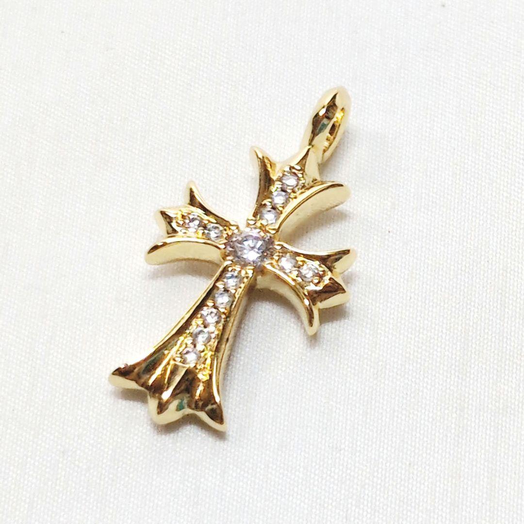 クロムハーツ タイニーファットクロスパヴェダイヤ　チャーム