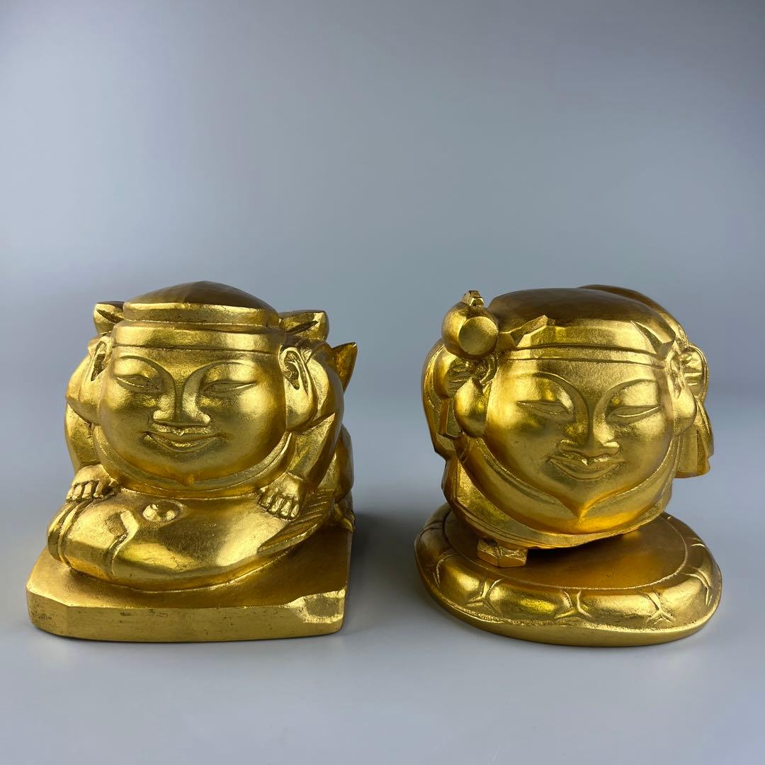 平櫛田中 福聚大黒天尊像 福徳恵比寿天尊像 ブロンズ 文化功労者 文化