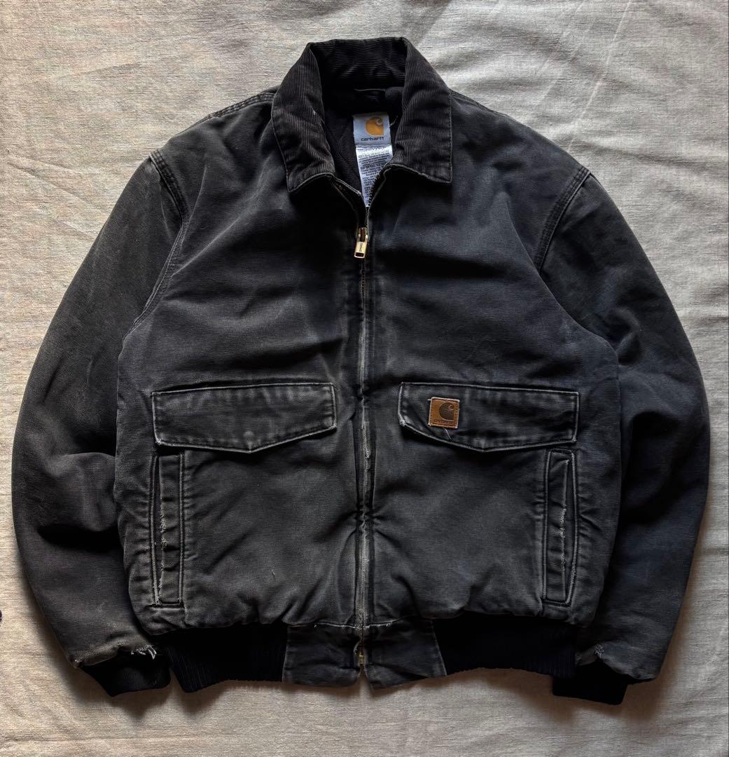 雰囲気抜群】Carhartt J165 ボンバージャケット A-2 ブラック - メルカリ
