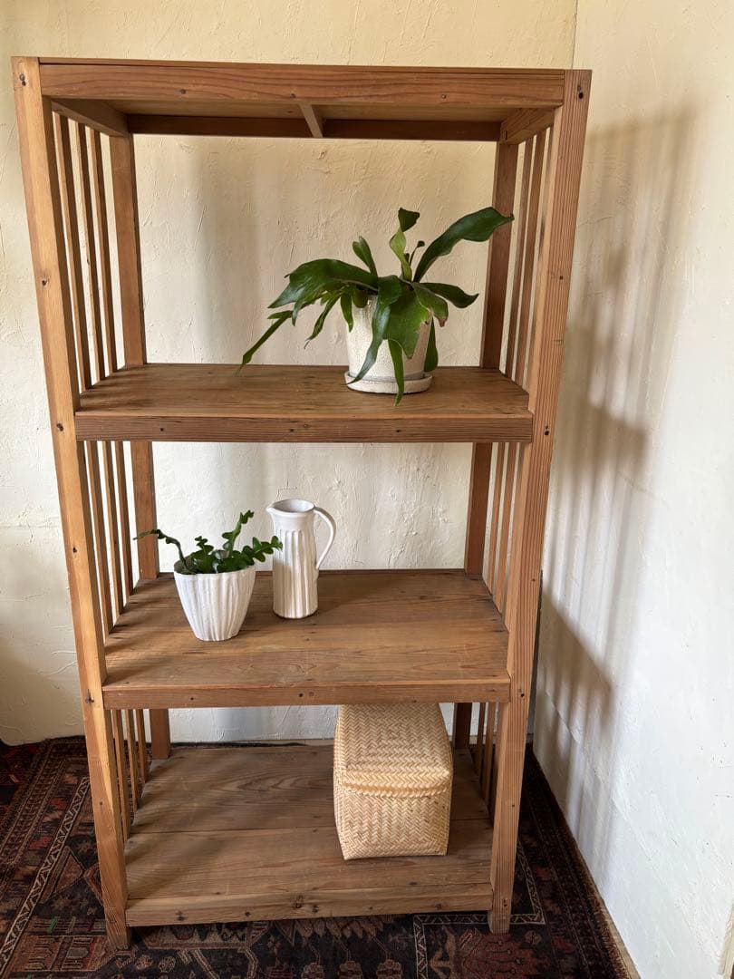 アンティークシェルフ　古い木製ラック