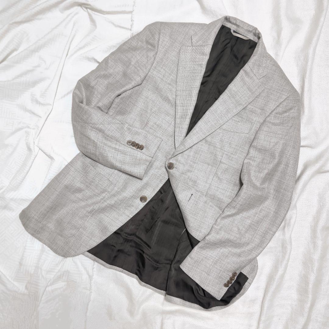 麻布テーラーazabu tailorロロピアーナウールシルクリネンジャケット48