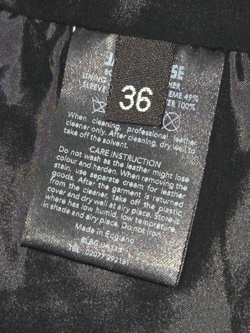 ☆値下げ☆美品☆JAMES GROSE 英国製 ラムレザー シングルライダース