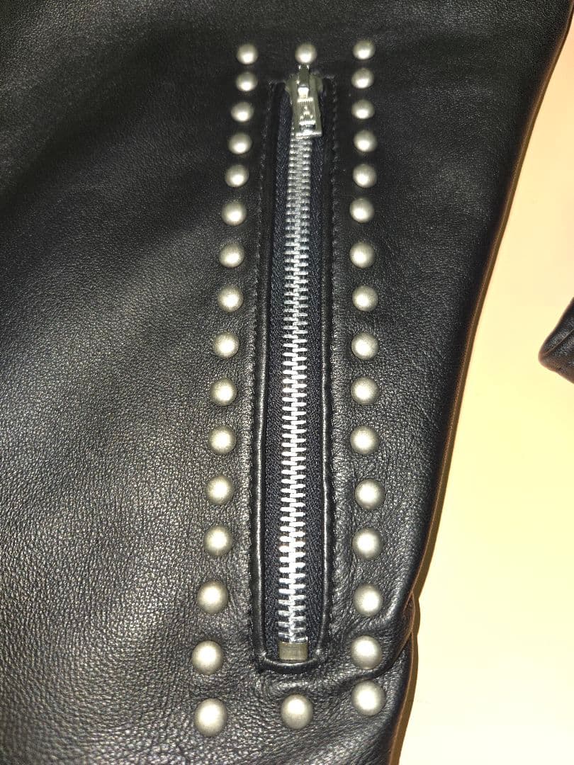 ☆値下げ☆美品☆JAMES GROSE 英国製 ラムレザー シングルライダース