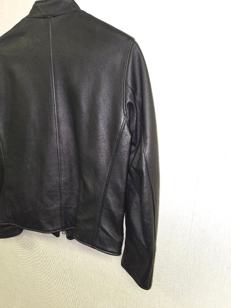 ☆値下げ☆美品☆JAMES GROSE 英国製 ラムレザー シングルライダース