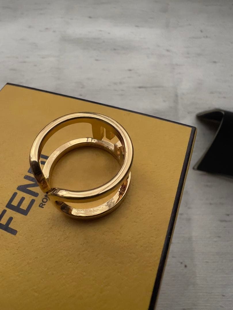 FENDI FFリング ゴールド L - メルカリ