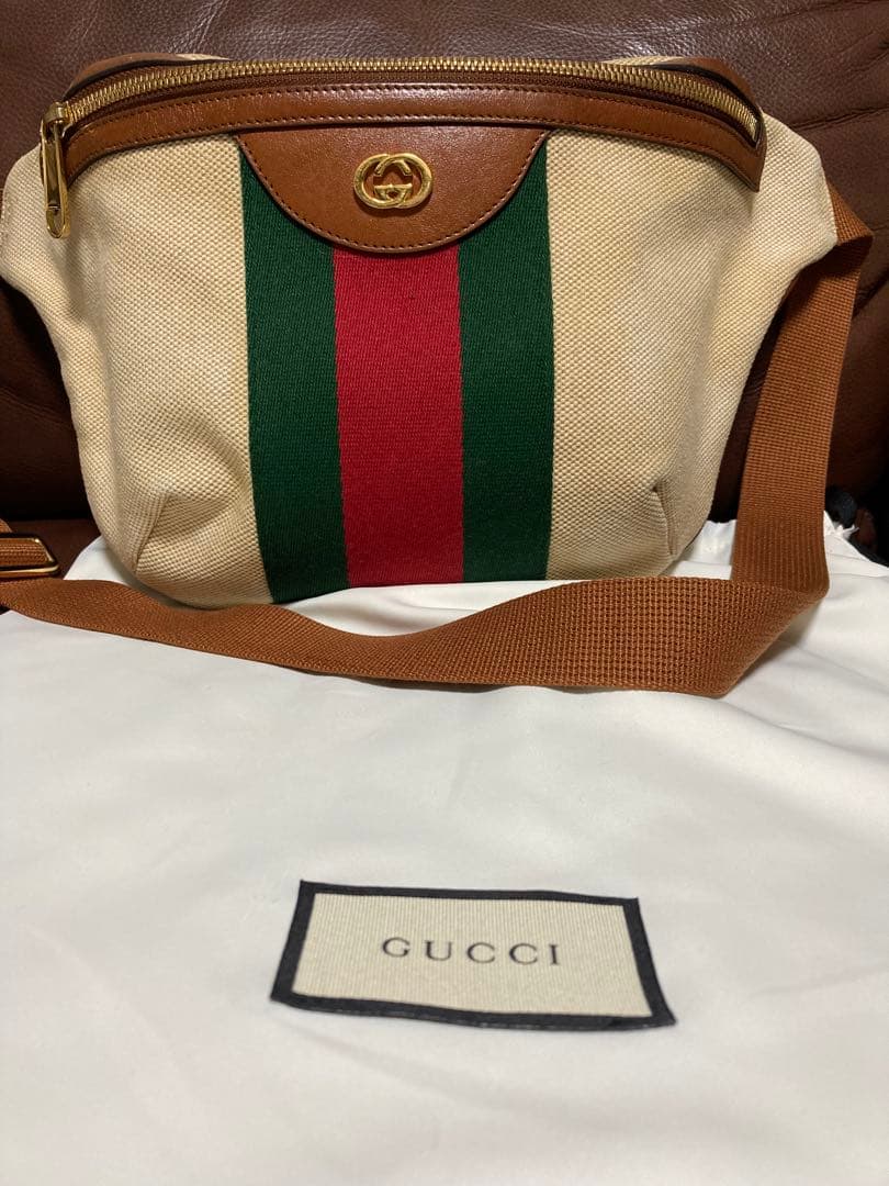 GUCCIヴィンテージキャンパスボディバッグ