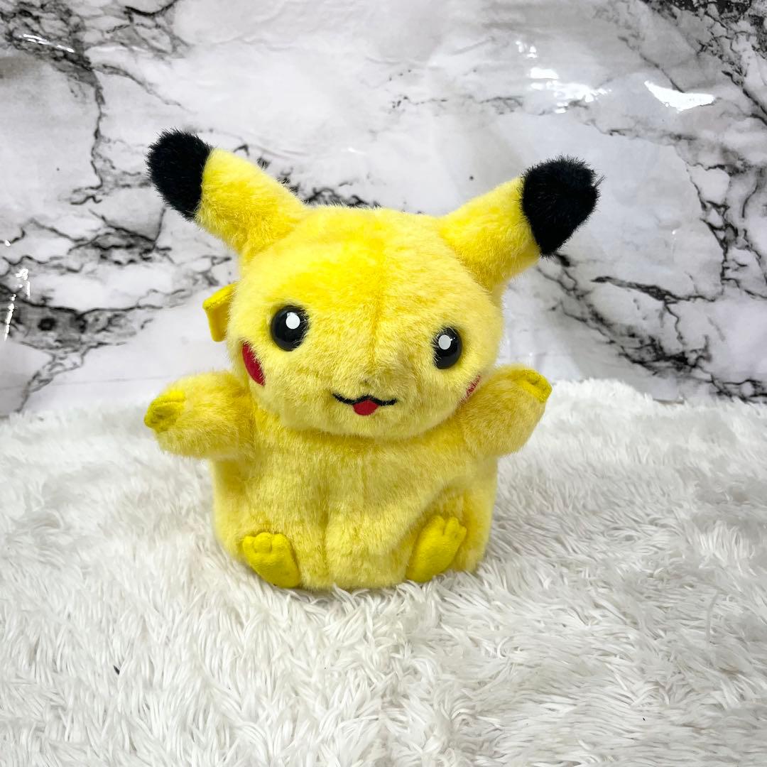 TOMY ピカチュウ ぬいぐるみ 電池式 動作未確認 レア ポケモン 中古品