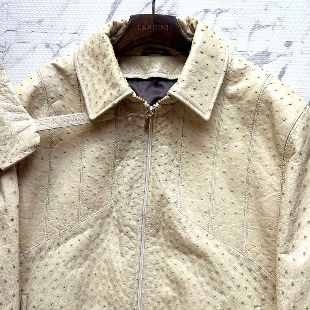 世界最高峰✨ZILLI ジリー ミンクファー襟 総オーストリッチジャケット