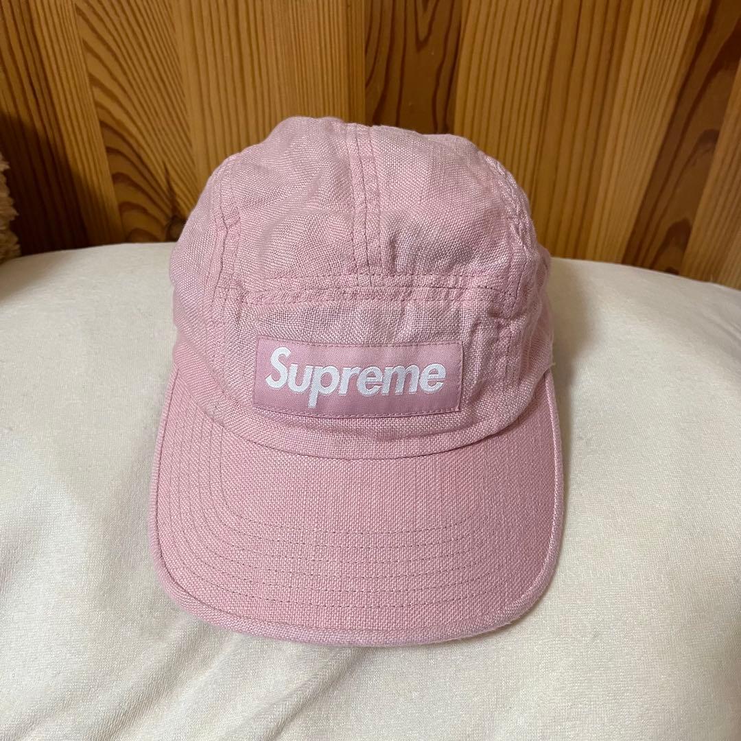 Supreme ピンク ワークキャップ