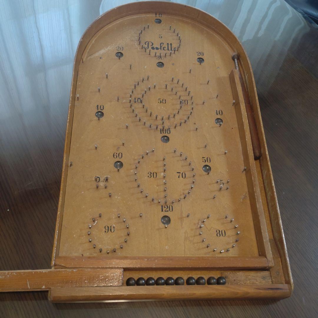プーレー poolette 木製ピンボール コリントゲーム 昭和レトロ玩具