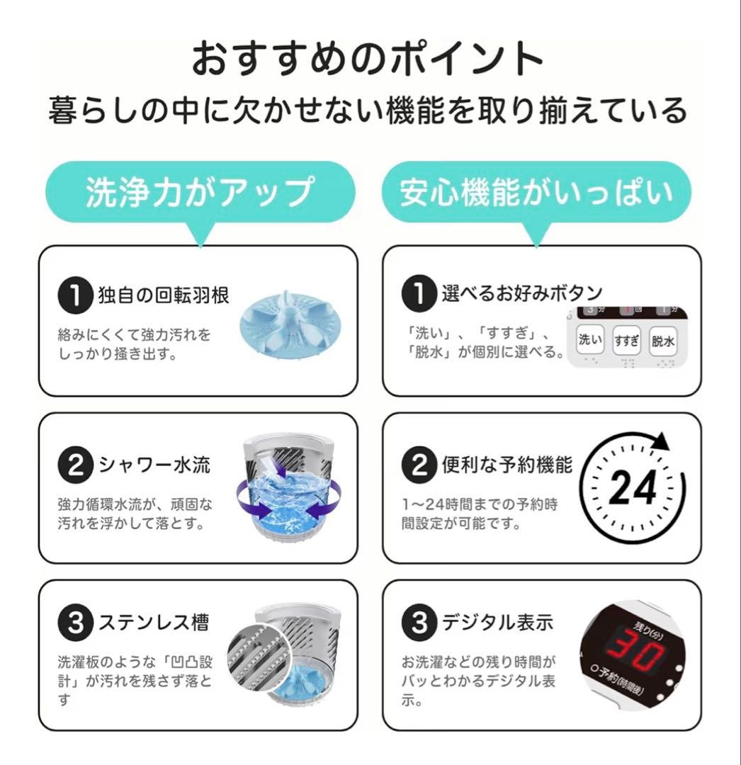 【Hisense】縦型洗濯機 5.5kg