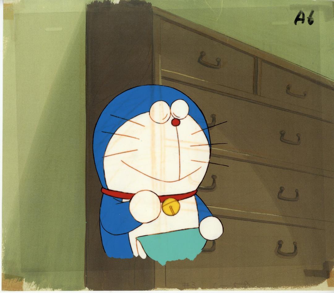 第1作目「ドラえもん」（日本テレビ版ドラえもん） (1973年)のセル画