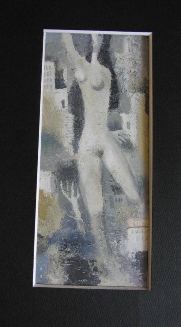 東郷青児、【グラン・コルニッシュ】、希少な額装用画集より、状態良好