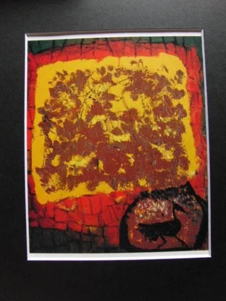 三岸　節子、花　E、希少画集画、新品高級額・額装付、状態良好