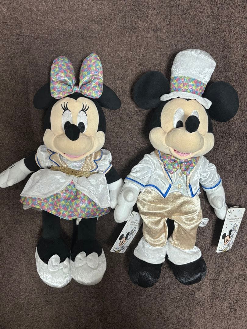 フラッグシップ東京　グランドオープン限定　ミッキー　ミニー　ペア　ぬいぐるみ
