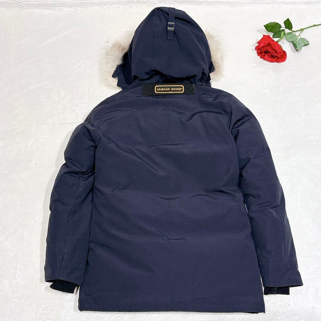 新品同様✨ カナダグース ダウンジャケット ネイビー ファー