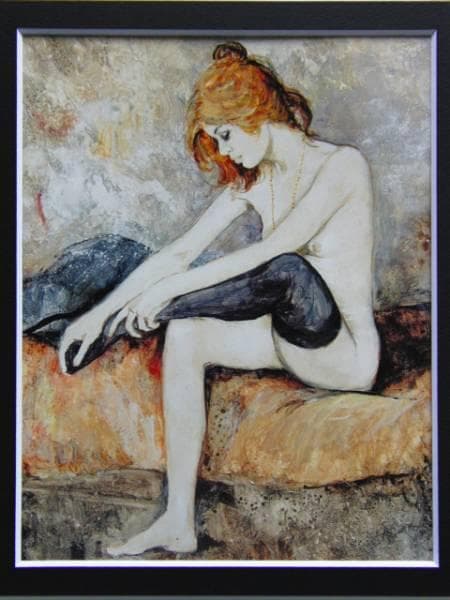 シャロワ、マリー・フランソワ、日本未発売・限定画集画、額付