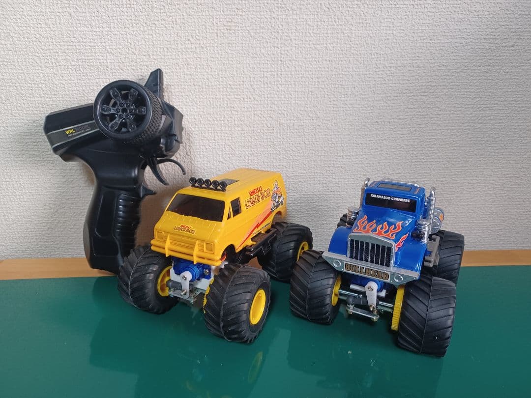 自作　ワイルドミニ四駆　ラジコン化　完成品２台セット