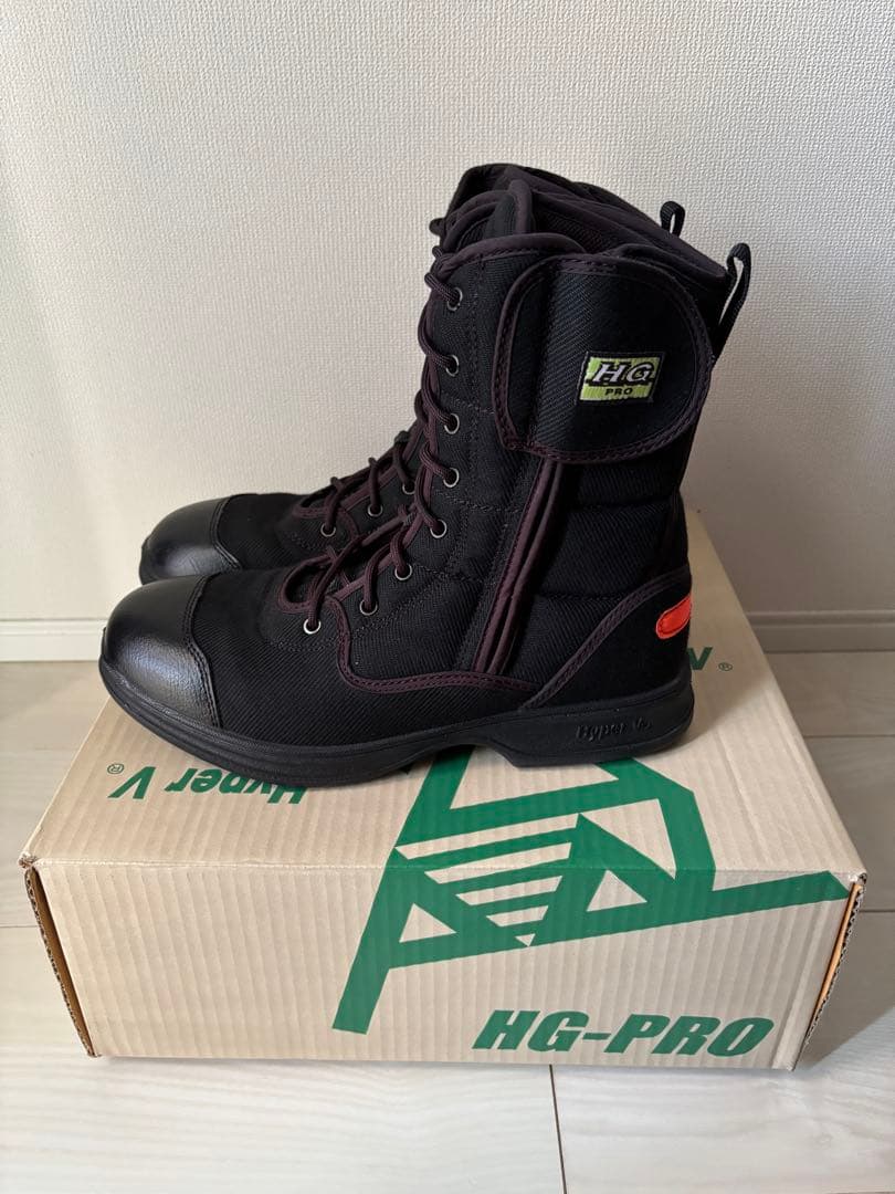 消防　編み上げ　布　26cm HG PRO