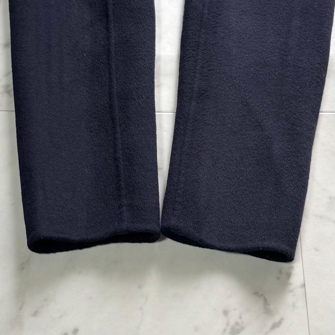 美品 JOSEPH ベルテッドダブルフェイスコート カシミヤ混 バイカラー