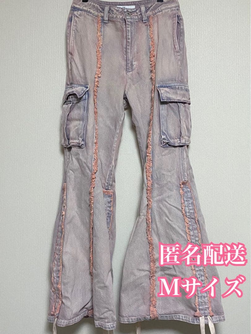 rurumu: ルルムウ drawstring denim pants ピンク