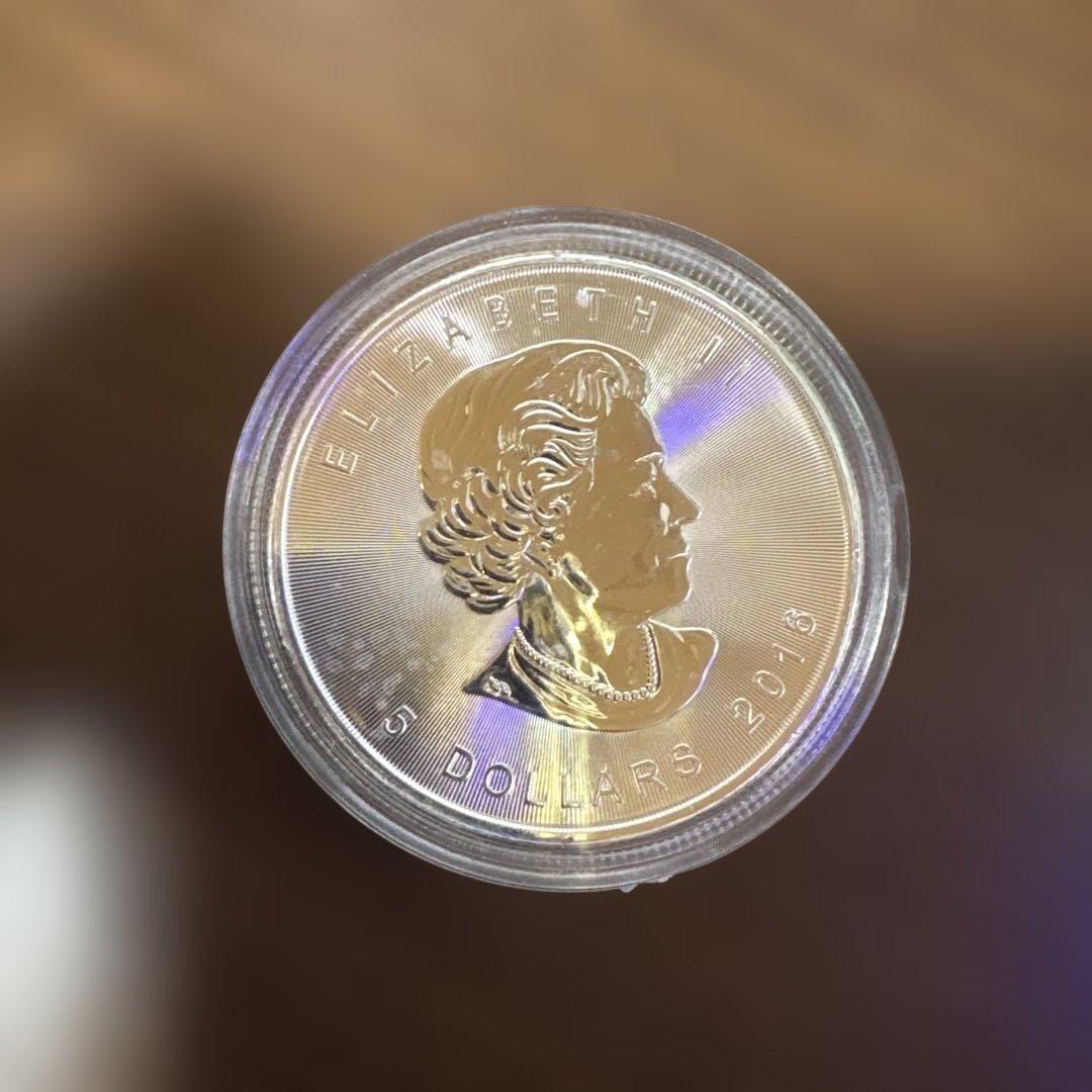 カナダ 5ドル 銀貨 2016年　1オンス